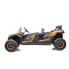 Elektrické autíčko Buggy UTV čtyřmístné 24V nafukovací kola zlatá 4