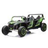 Elektrické autíčko Buggy UTV čtyřmístné 24V nafukovací kola zelené 5