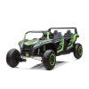 Elektrické autíčko Buggy UTV čtyřmístné 24V nafukovací kola zelené 6