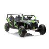 Elektrické autíčko Buggy UTV čtyřmístné 24V nafukovací kola zelené