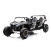 Elektrické autíčko Buggy UTV čtyřmístné 24V nafukovací kola bílé 3