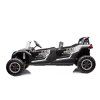 Elektrické autíčko Buggy UTV čtyřmístné 24V nafukovací kola bílé 4