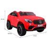 Elektrické autíčko Mercedes GLC 63S 4x4 MP4 dvoumístné červené 4
