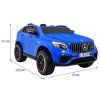 Elektrické autíčko Mercedes GLC 63S 4x4 MP4 dvoumístné modré 6