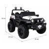 Dětské elektrické autíčko Master of Terain 4x4 bílé 1