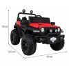 Dětské elektrické autíčko Master of Terain 4x4 červené 2