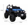 Dětské elektrické autíčko Master of Terain 4x4 modré 1