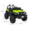 Dětské elektrické autíčko Master of Terain 4x4 zelené 2