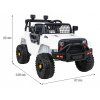 Elektrické autíčko Jeep Dark Night bílé 3