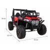 Elektrické autíčko Buggy UTV červené 4