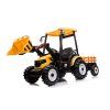 Elektrický traktor Mega D68 s přívěsem žlutý 11