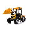 Elektrický traktor Mega D68 s přívěsem žlutý 12