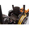 Elektrický traktor Mega D68 s přívěsem žlutý 13