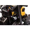 Elektrický traktor Mega D68 s přívěsem žlutý 16