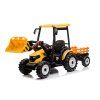 Elektrický traktor Mega D68 s přívěsem žlutý 22