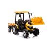 Elektrický traktor Mega D68 s přívěsem žlutý 7
