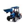 Elektrický traktor Mega D68 s přívěsem modrý 10