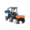 Elektrický traktor Mega D68 s přívěsem modrý 4
