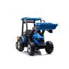Elektrický traktor Mega D68 s přívěsem modrý 8