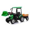 Elektrický traktor Mega D68 s přívěsem zelený