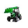 Elektrický traktor Mega D68 s přívěsem zelený 1