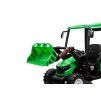 Elektrický traktor Mega D68 s přívěsem zelený 7