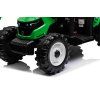 Elektrický traktor Mega D68 s přívěsem zelený 8