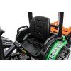 Elektrický traktor Mega D68 s přívěsem zelený 9