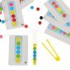 Vzdělávací puzzle barevné montessori kuličky 2
