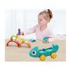 Barevný chameleon montessori skládačka 18m+ 4