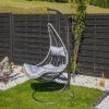 Zahradní houpací závěsné křeslo z technorattanu Theo Ash PATIO 1
