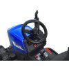 Dětský elektrický traktor s vlečkou modrý 7