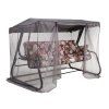 Zahradní houpačka s moskytiérou a s bočními stolky Celebes Plus Black Edition A101-02PB PATIO 1