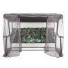 Zahradní houpačka s moskytiérou a s bočními stolky Celebes Plus Black Edition G058-02PB PATIO