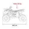 Dětská benzínová čtyřkolka 120ccm DISCOVERER červená 25