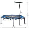 Aga FITNESS Trampolína 130 cm Modrá + madlo 2