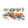 Aga Dřevěná puzzle geometrické tvary 180 dílů 3