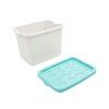 Doloni Úložný box s víkem 37x27x27 Bílý/Tyrkysový 2