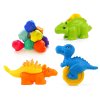 Aga4Kids Plastelína 10ks + příslušenství Dinosauři 4