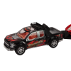 Pickup auto s přepravním přívěsem a sportovním terénním autem 3
