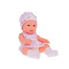 Panenka Newborn s králíčkem v košíku 32 cm Růžová 4