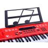Klávesy Keyboard s mikrofonem 61 kláves červené