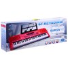 Klávesy Keyboard s mikrofonem 61 kláves červené 6
