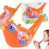 Hračka Ptáček Vodní píšťalka Water Bird oranžová