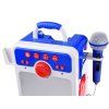 Hudební reproduktor Boombox pro děti s mikrofonem modrý 4