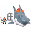 Figurka Mattel Imaginext Mega mechanický žralok útok žraloka pohyblivá tlama