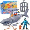 Figurka Mattel Imaginext Mega mechanický žralok útok žraloka pohyblivá tlama