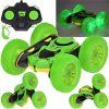 RC auto STUNT CAR 360 stupňů oboustranné zelené