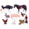 Figurky SÉRIE ZVÍŘÁTKA Z FARMY Sada hospodářských zvířat + Farmář