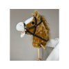 Plyšový koník Hobby Horse se zvuky cvalu a řehtání + pohyblivá tlama světle hnědý